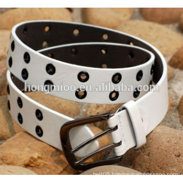 non-mainstream men belt with hole fashion belt pu material leather belt